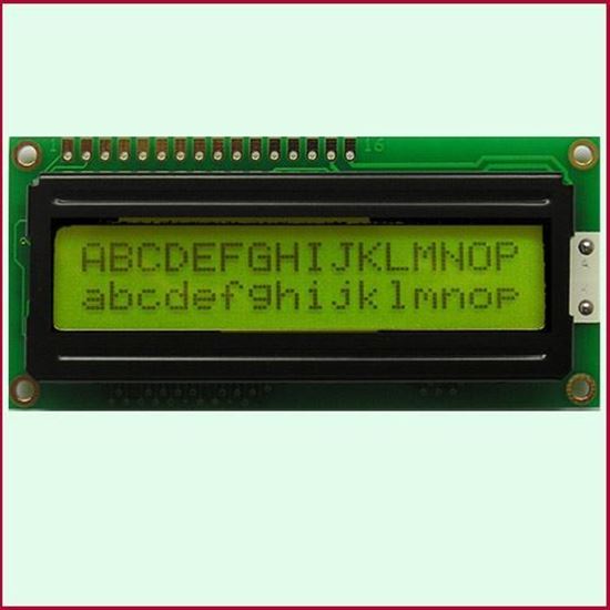 Picture of LCD character 1602A (Yellow)